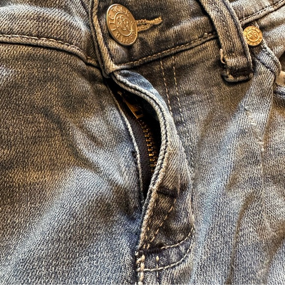 Rock & Republic Size 6 Flare Wide Leg Light Wash Denim Jean Y2K Mom Jean - Picture 8 of 13